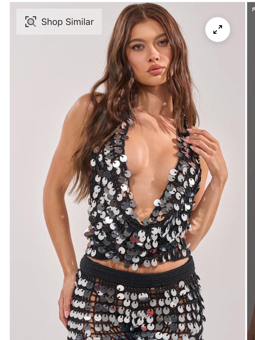 NWT Give it to me baby crochet halter top